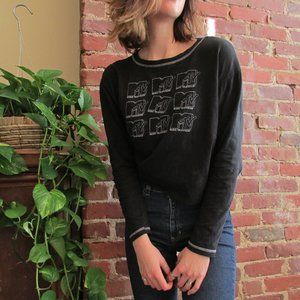 Vintage MTV Contrast-Trim Tee